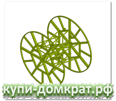 Технологический кабельный барабан разъёмный РТБ 1-0,6